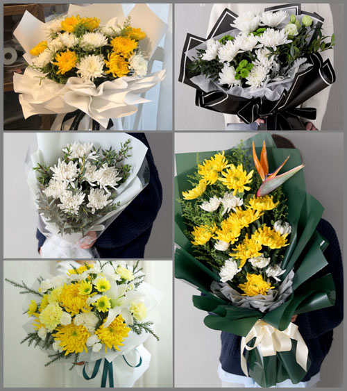 福建泉州德化县汤头乡白事花束代送